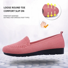 New Mesh Breathable Sneakers | Women's Slip-On Casual Shoes | Lightweight Fabric Loafers Fight Club Sneakers