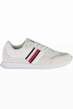 Tommy Hilfiger Eco-Conscious White Sneakers With Logo Accent Cortez Sneakers
