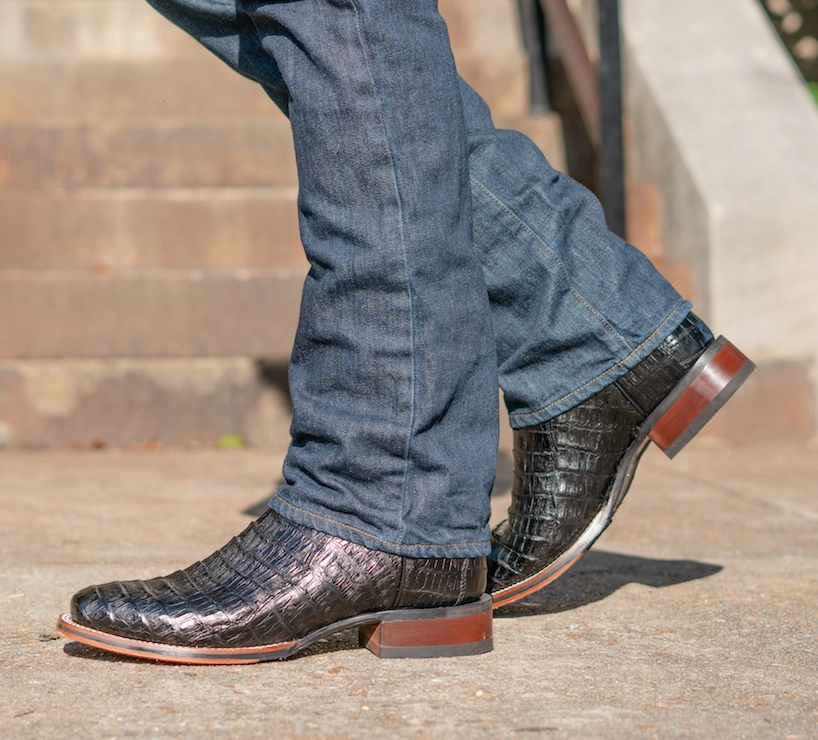 Western Boots Sale Kingsly Dan Post Men's Kingsly Square Toe Boot BLACK (DS)