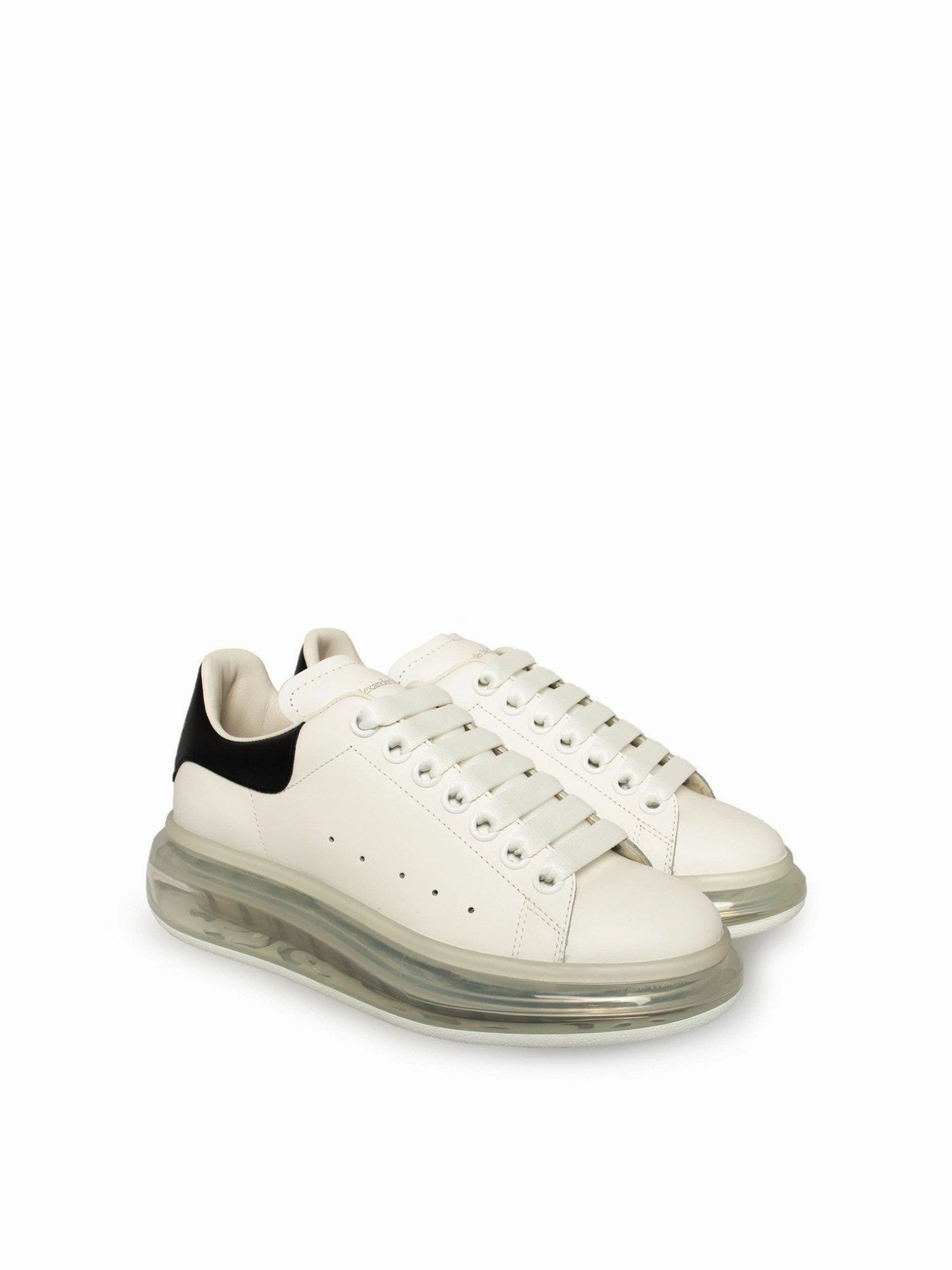 Vessi Sneakers Larry Transparent Sole Sneakers in White/Black