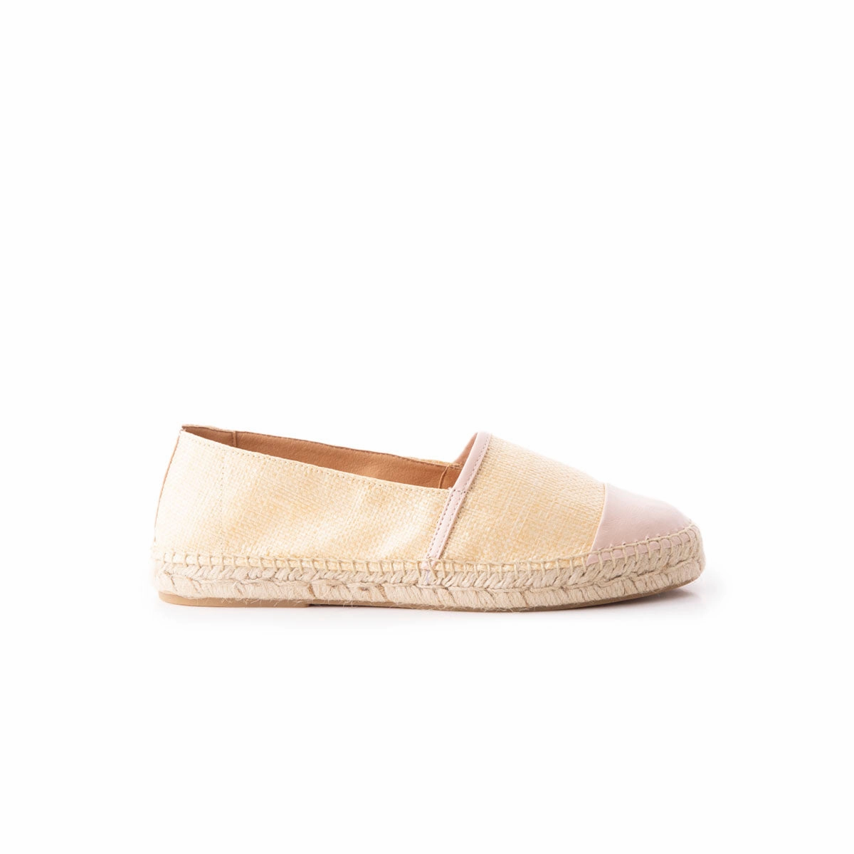 D'orsay Flat Shoes Laura Nude Rafia