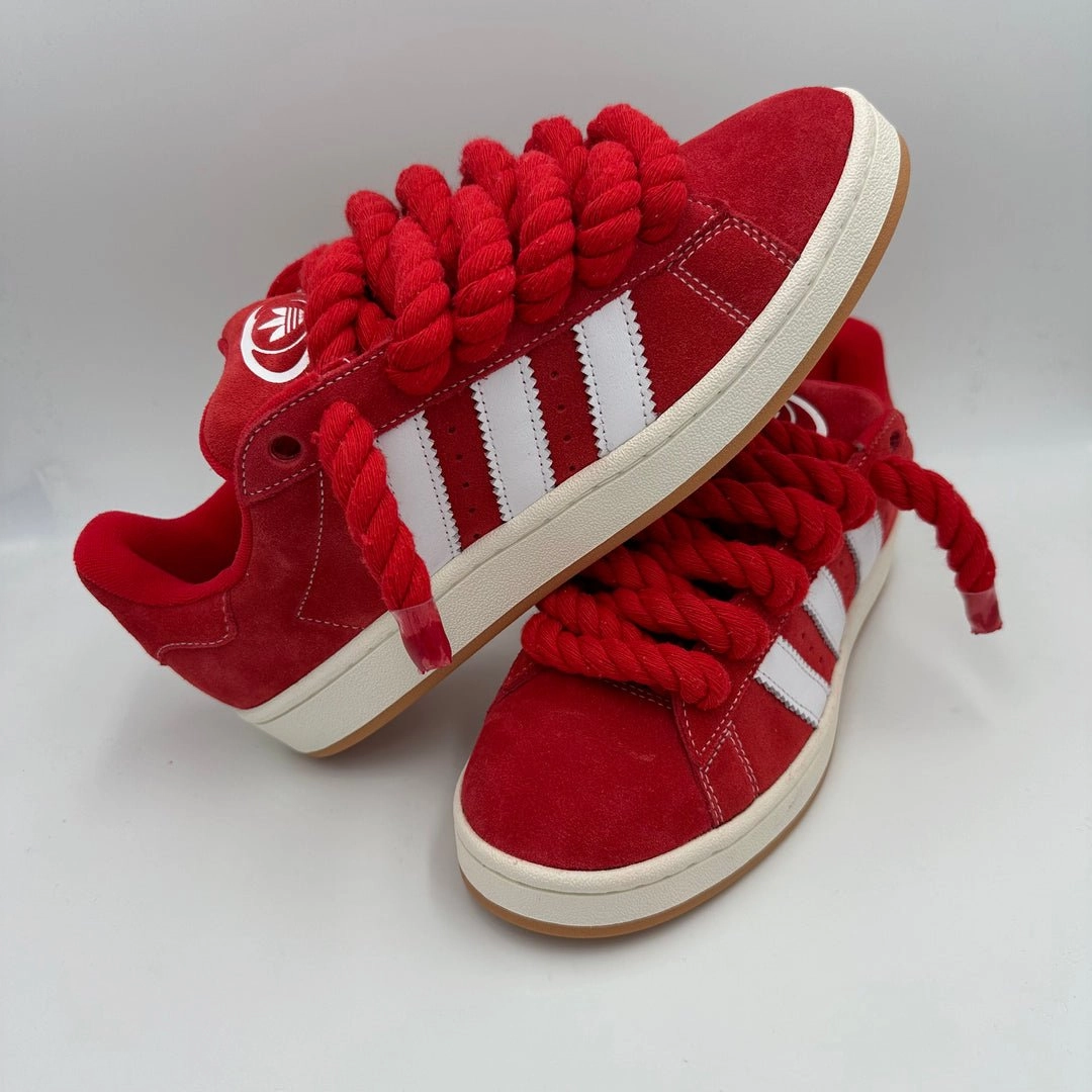 Adidas Campus 00s Red "Rope Laces" Red Adidas Crazy Light Basketball Shoes