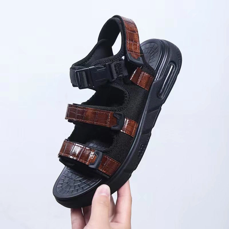 Shoes Of Prey Flats Leather soft sole casual men's sandals