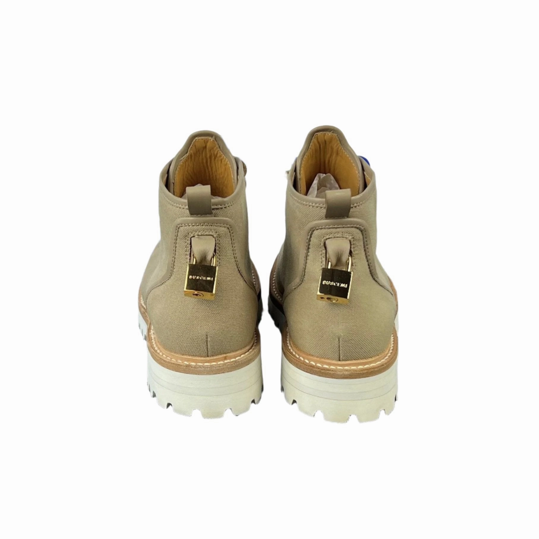 Warm Work Boots Buscemi Mens Lotta Boot Tortora Canvas Boots SAMPLE