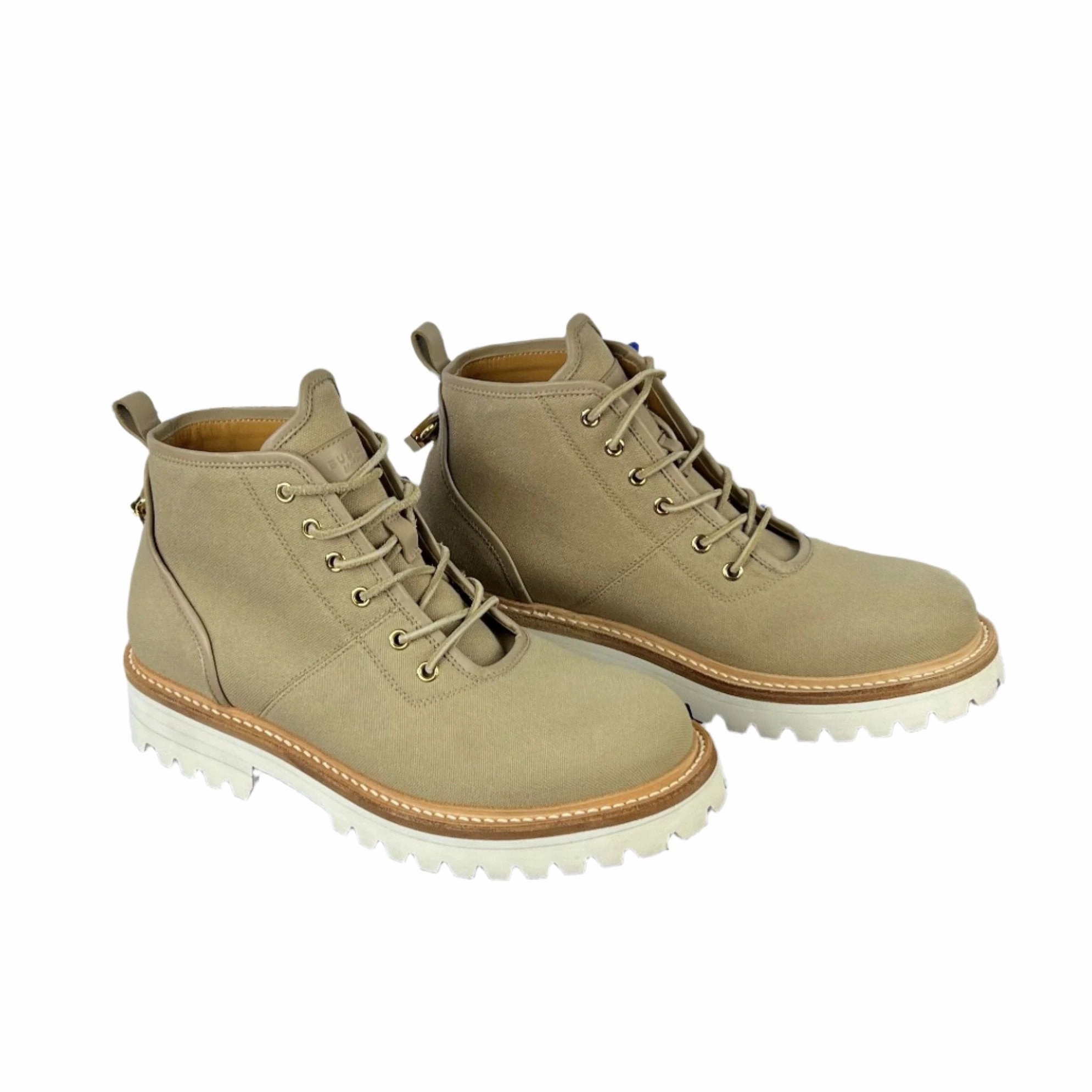Barefoot Rain Boots Buscemi Mens Lotta Boot Tortora Canvas Boots SAMPLE
