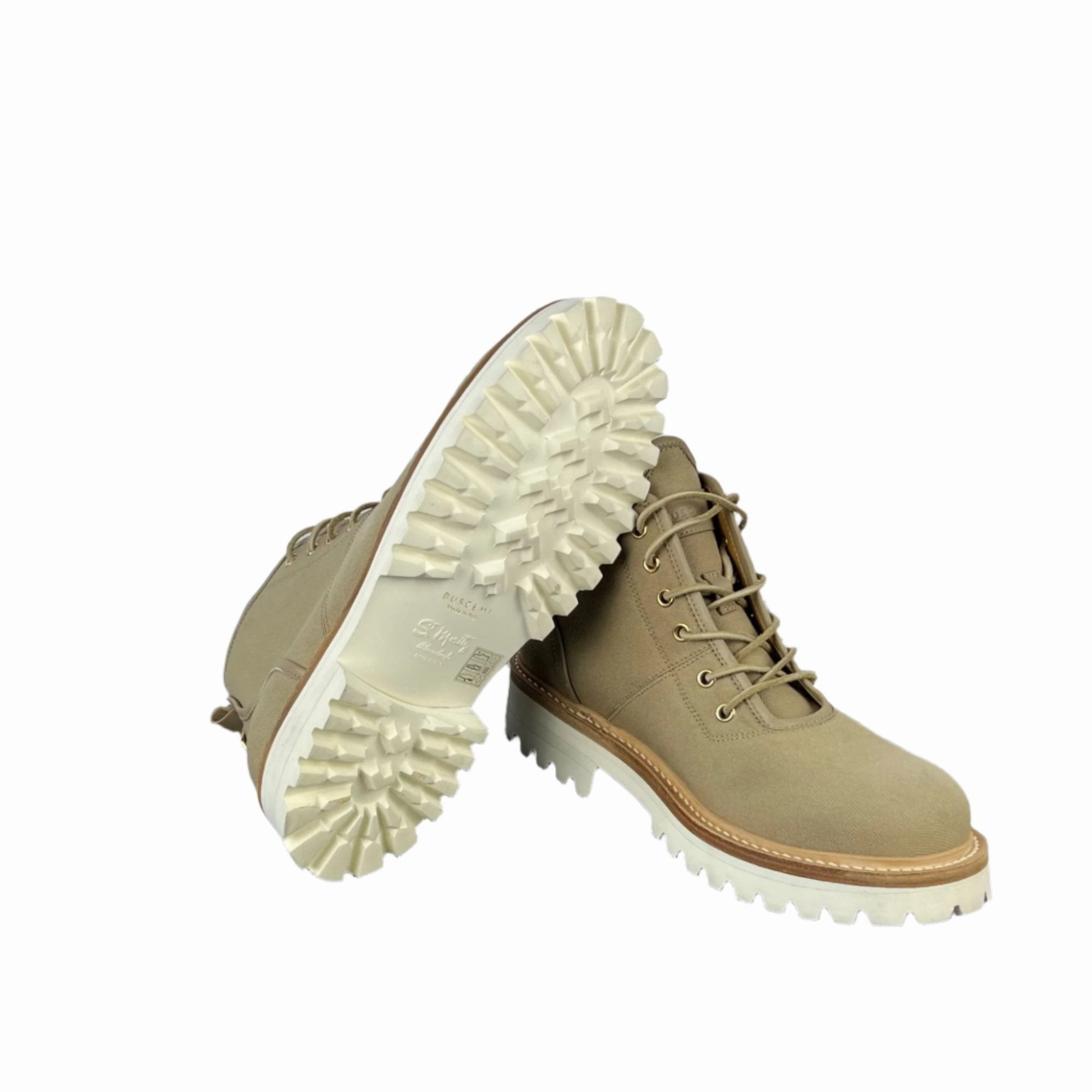 Alex Marie Boots Buscemi Mens Lotta Boot Tortora Canvas Boots SAMPLE