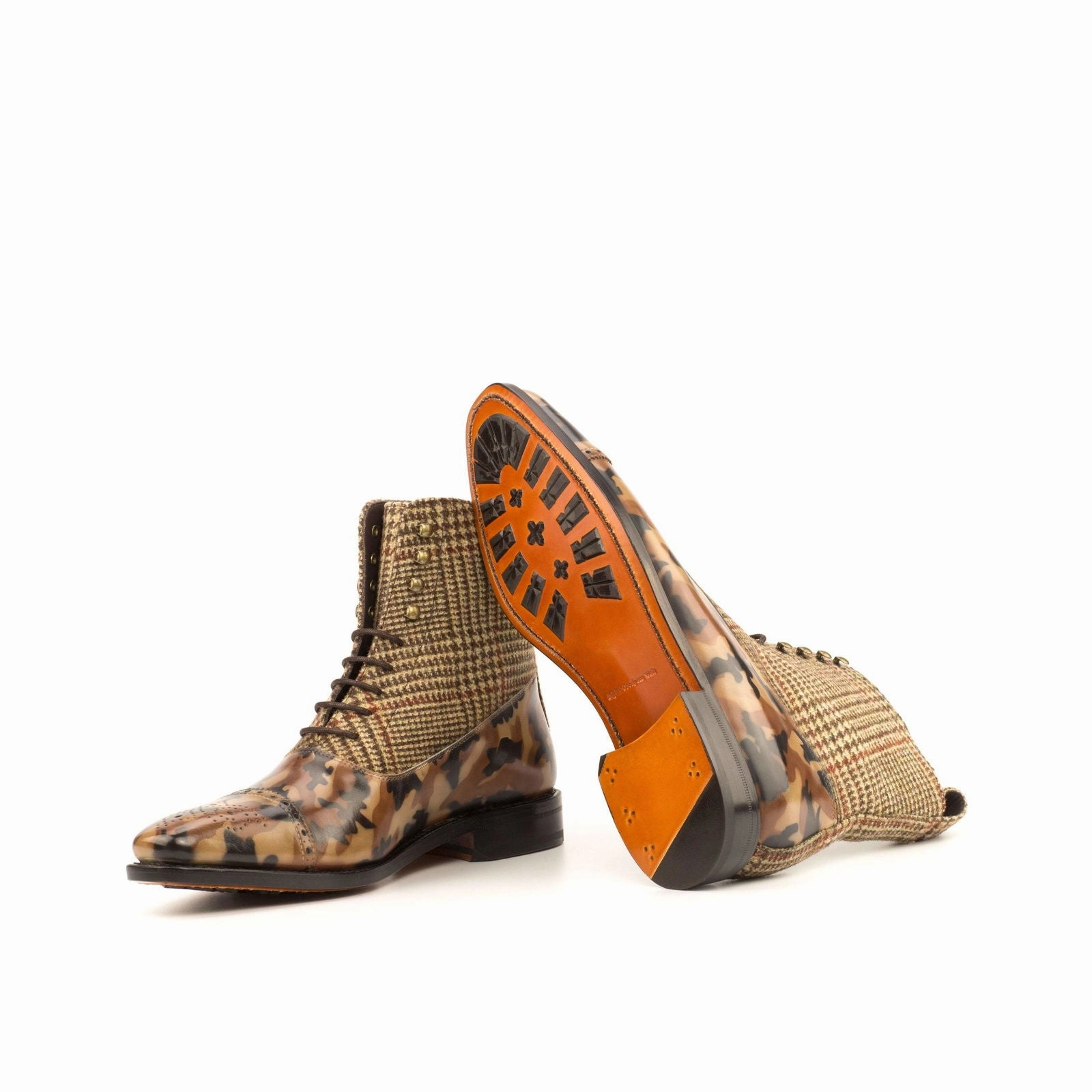 Balmoral Boot-Camo Patina, Sartorial, Brown-Wholesale Camo Boots