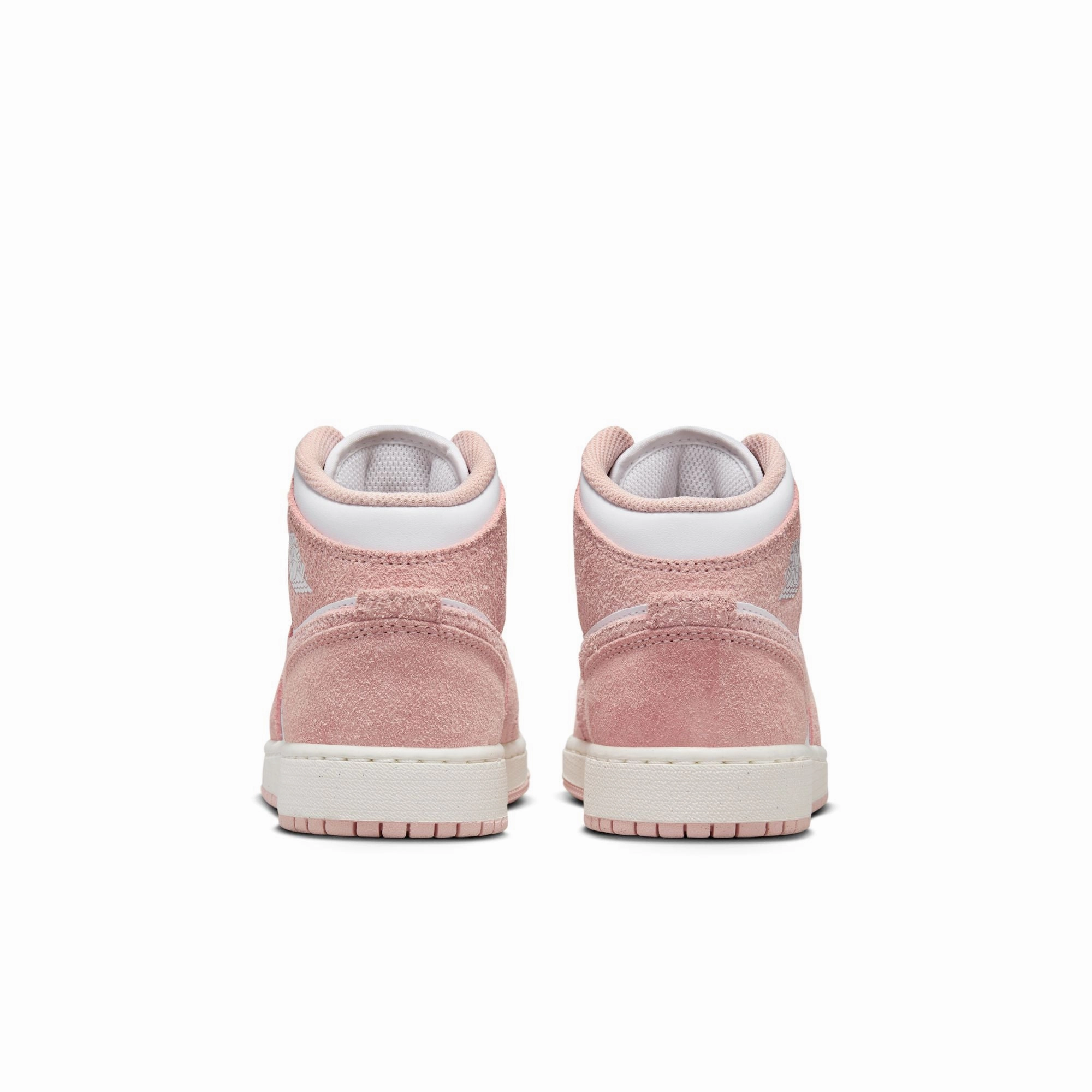 Comfortable ASICS Shoes KIDS AIR JORDAN 1 MID SE GS (PINK SUEDE)