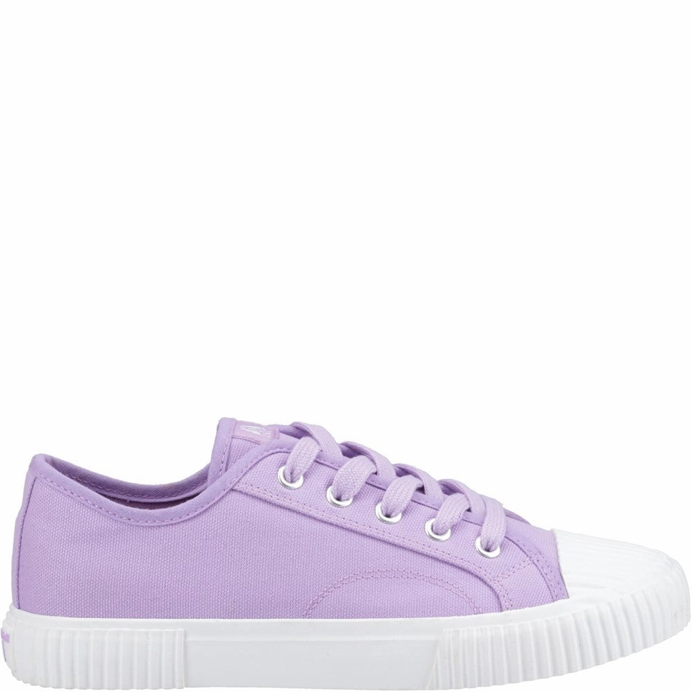 Lilac Freya Canvas Trainers Run Flat Shoes