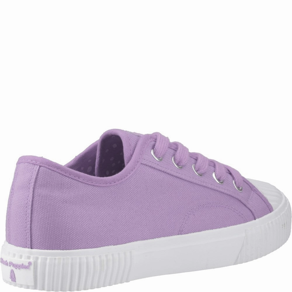 Pop Flat Shoes Lilac Freya Canvas Trainers