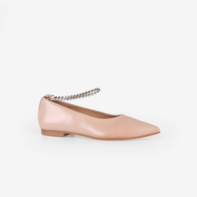 Lisbon 01 Beige Slipper Flats Shoes