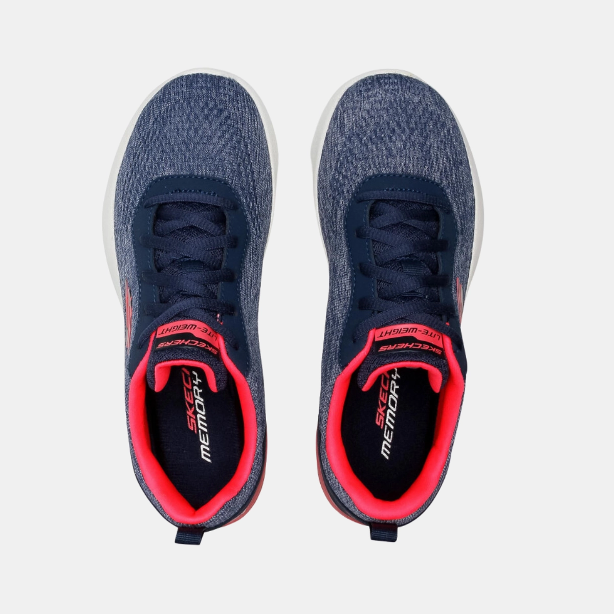 Skechers Women's Skech-Air Dynamight Athletic Sneaker -Navy/Coral Difference In Running And Training Shoes