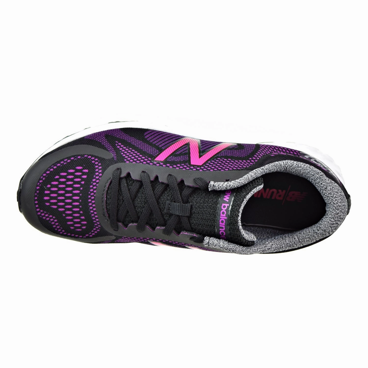 New Balance Arishi Big Kid's Running Shoes Black/Purple New Balance X Emmi