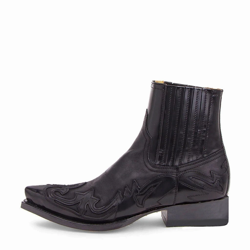 Zwarte Western Enkellaarzen Herman Munster Boots