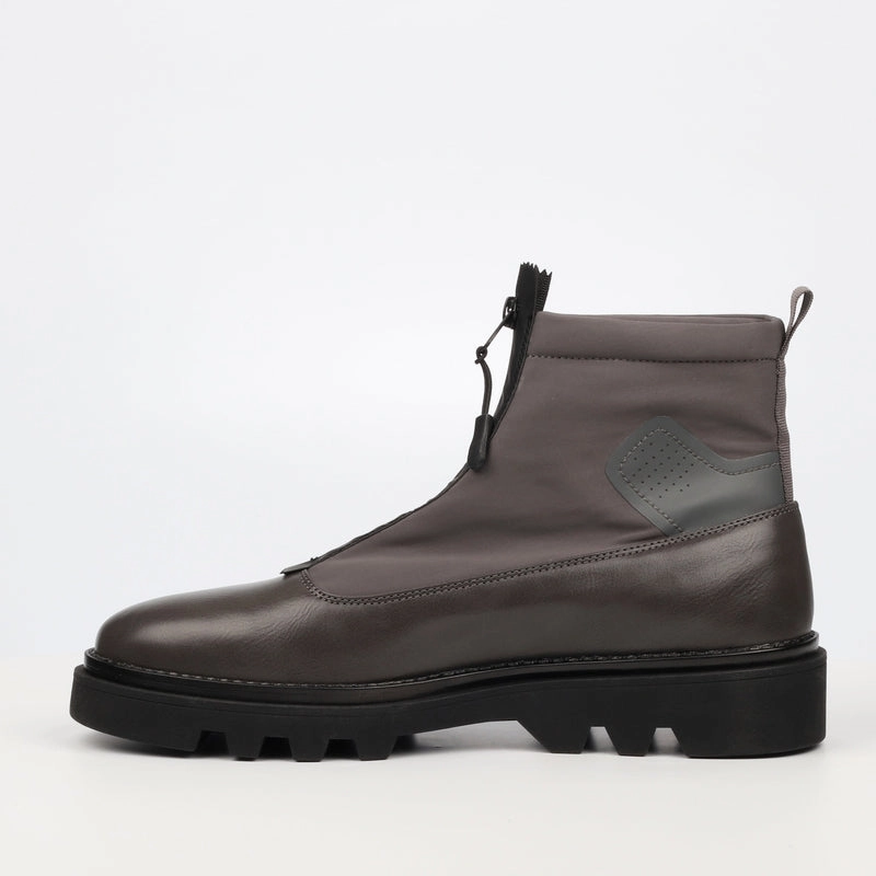 Mazerata Grey Mens Zip up Latest Fashion Boots Thigh High Cowgirl Boots