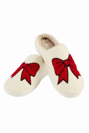 Sport Flex Slides MIA Cozi Bow Slippers for Women in Red | GS1412401-REDBOW