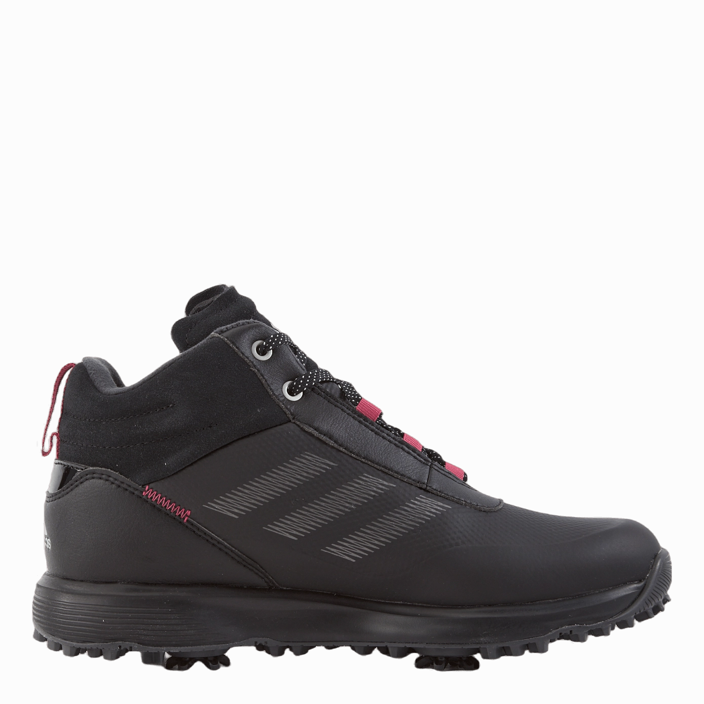 S2G Mid-Cut Golf Shoes Core Black / Dark Silver Metallic / Wild Pink Sandbagger Golf Shoes