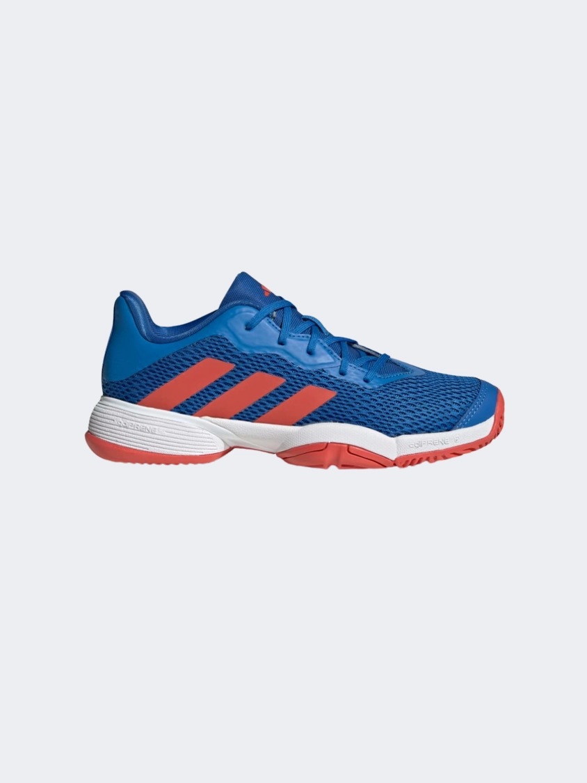 Barefoot Adidas Shoes Adidas Barricade Gs-Boys Tennis Shoes Royal/Red/ White
