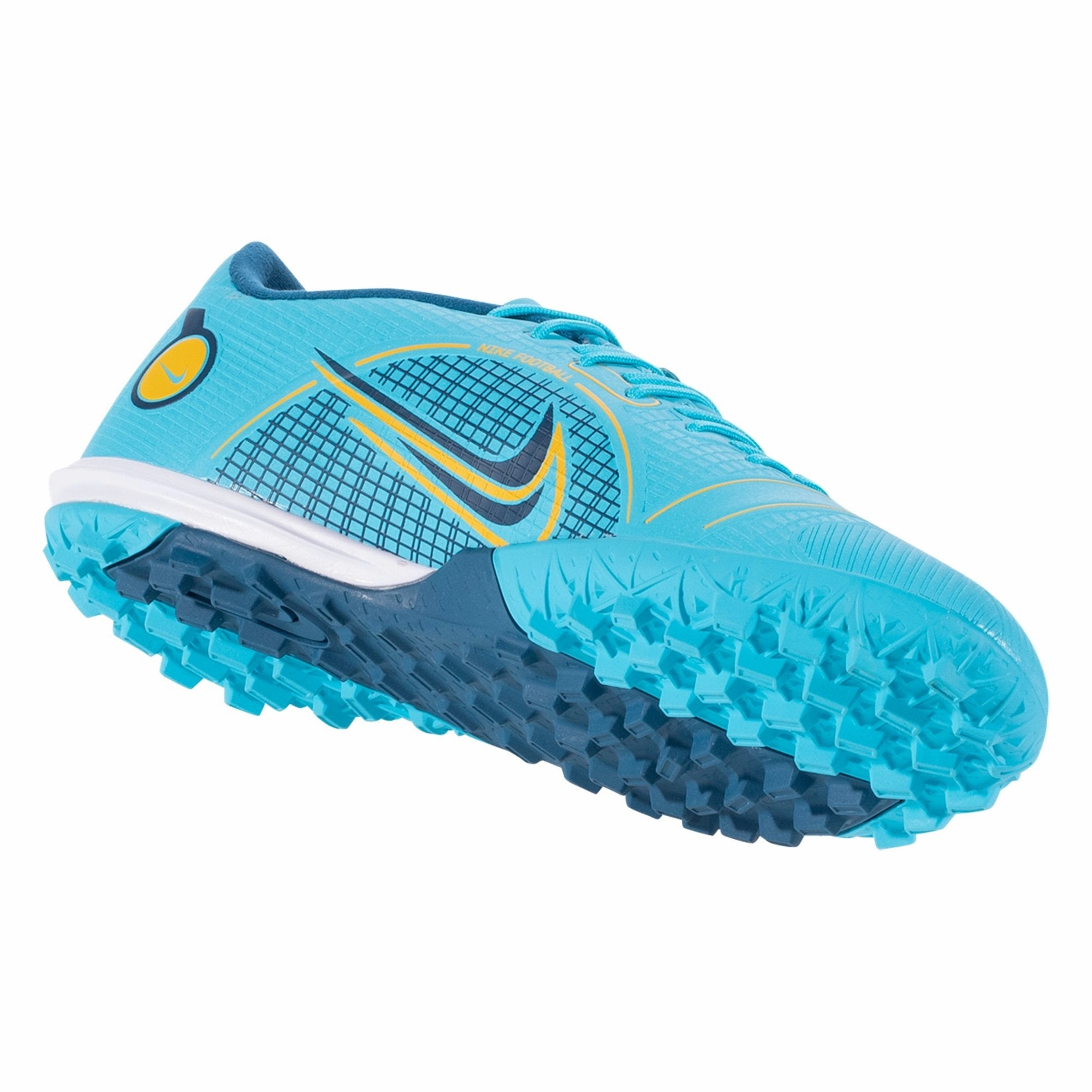 Nike Mercurial Vapor 14 Academy TF Turf Soccer Shoes - Chlorine Blue/Laser Orange/Marina Asics Japan Tennis Shoes