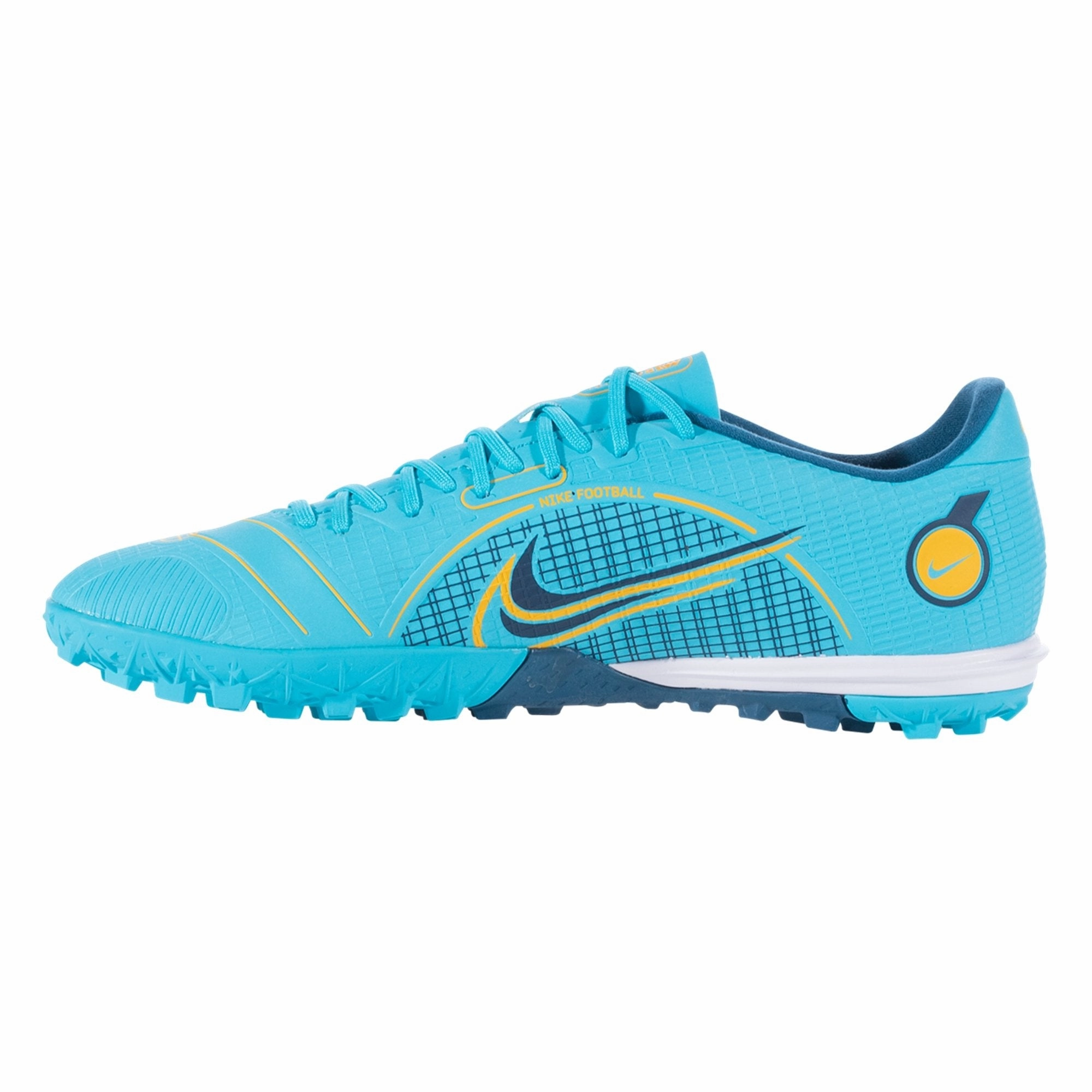 Track Shoes Asics Nike Mercurial Vapor 14 Academy TF Turf Soccer Shoes - Chlorine Blue/Laser Orange/Marina