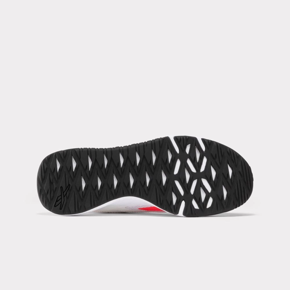 Wide Width Cross Training Shoes Reebok Footwear Women NFX Training Shoes FTWWHT/ORGFLA/CBLACK