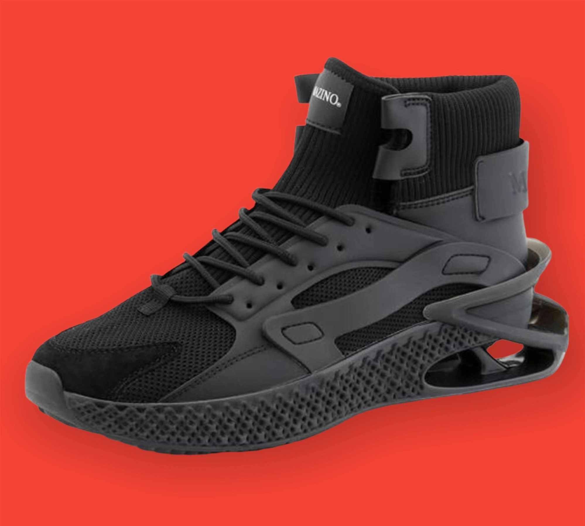 1461 Casual Shoe Mazino Aventurine Black Chunky High Top Sneakers - Men