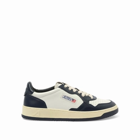 Medalist Low Bicolour Sneakers in White/Blue Schutz Platform Sneakers