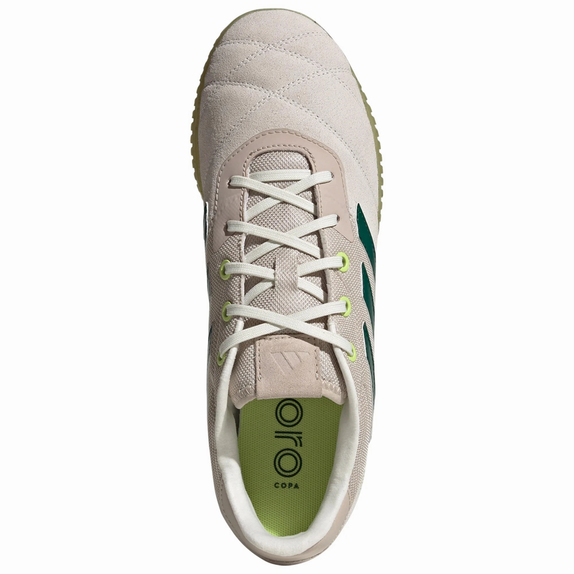 adidas Copa Gloro IN Indoor Soccer Shoe - Off White/Collegiate Green/Pulse Lime Adidas Gamecourt Tennis Shoe
