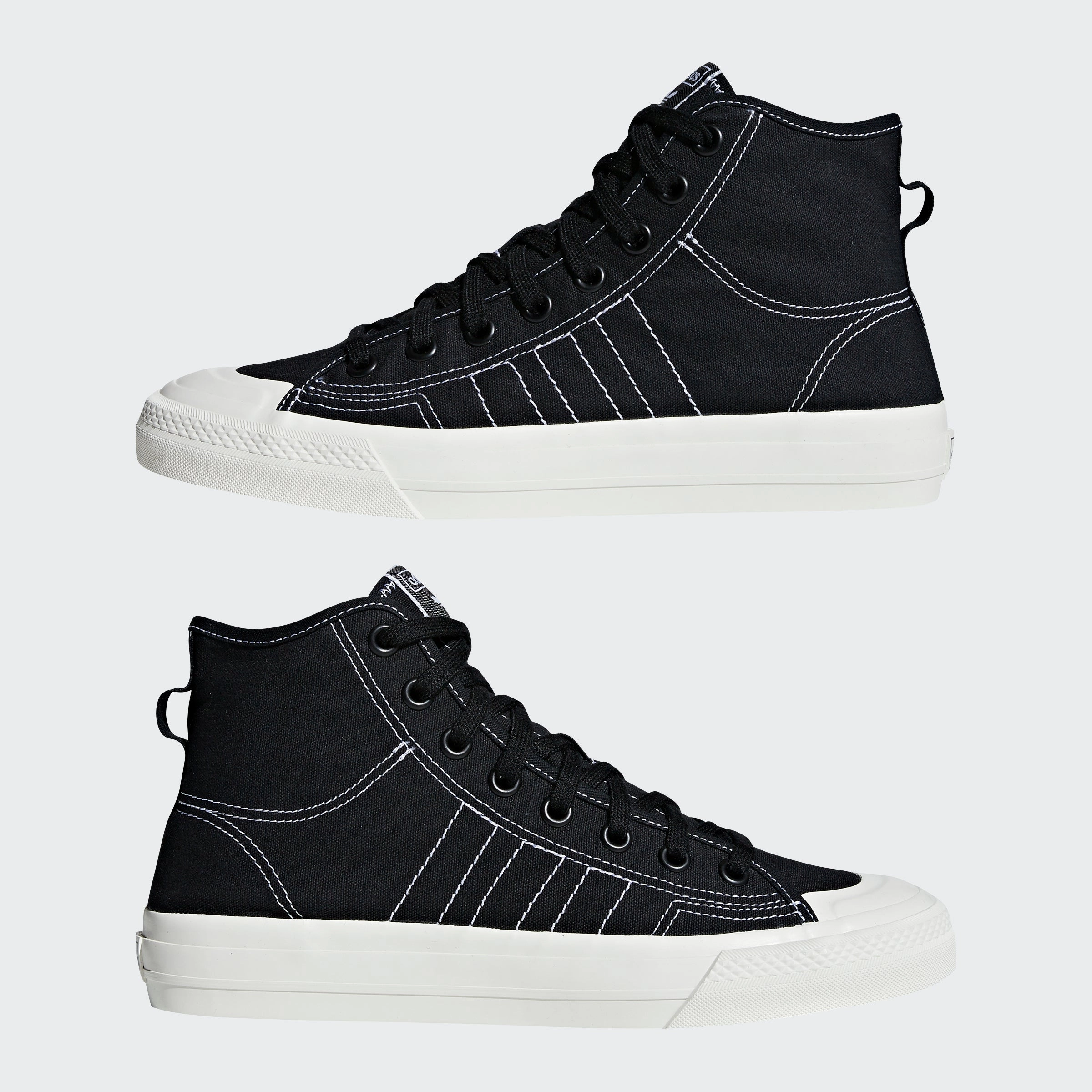 Men's adidas Originals Nizza RF Hi Shoes Black Adidas Everyset Shoes Review