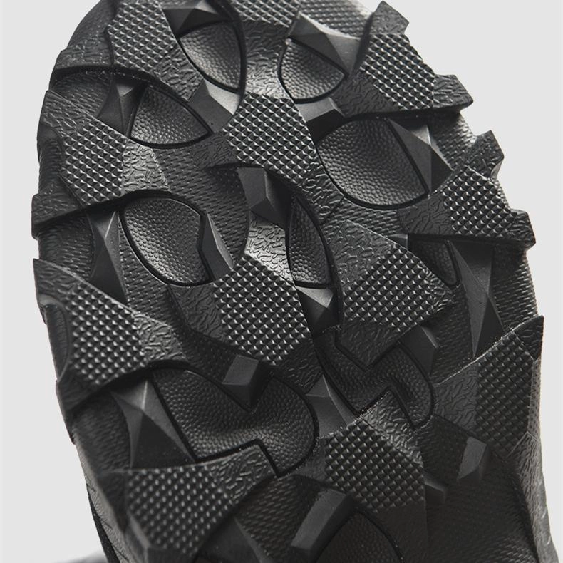 Men's faux fur anti-skid mid calf snow boots | Winter warm outdoors hiking shoes Green Leather Boots