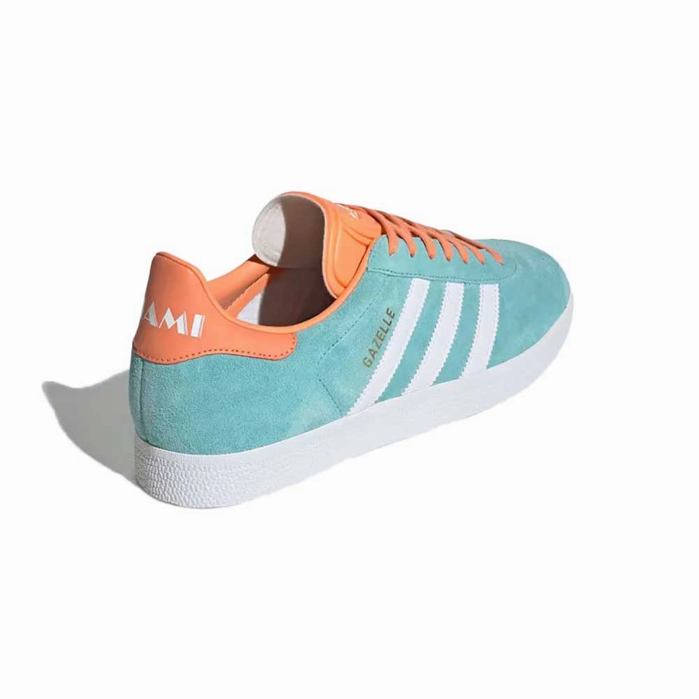 Men's Gazelle MLS Indoor Soccer Shoe - Easy Mint/Cloud White/Easy Orange - Regular (D) Adidas Cloud Running Shoes