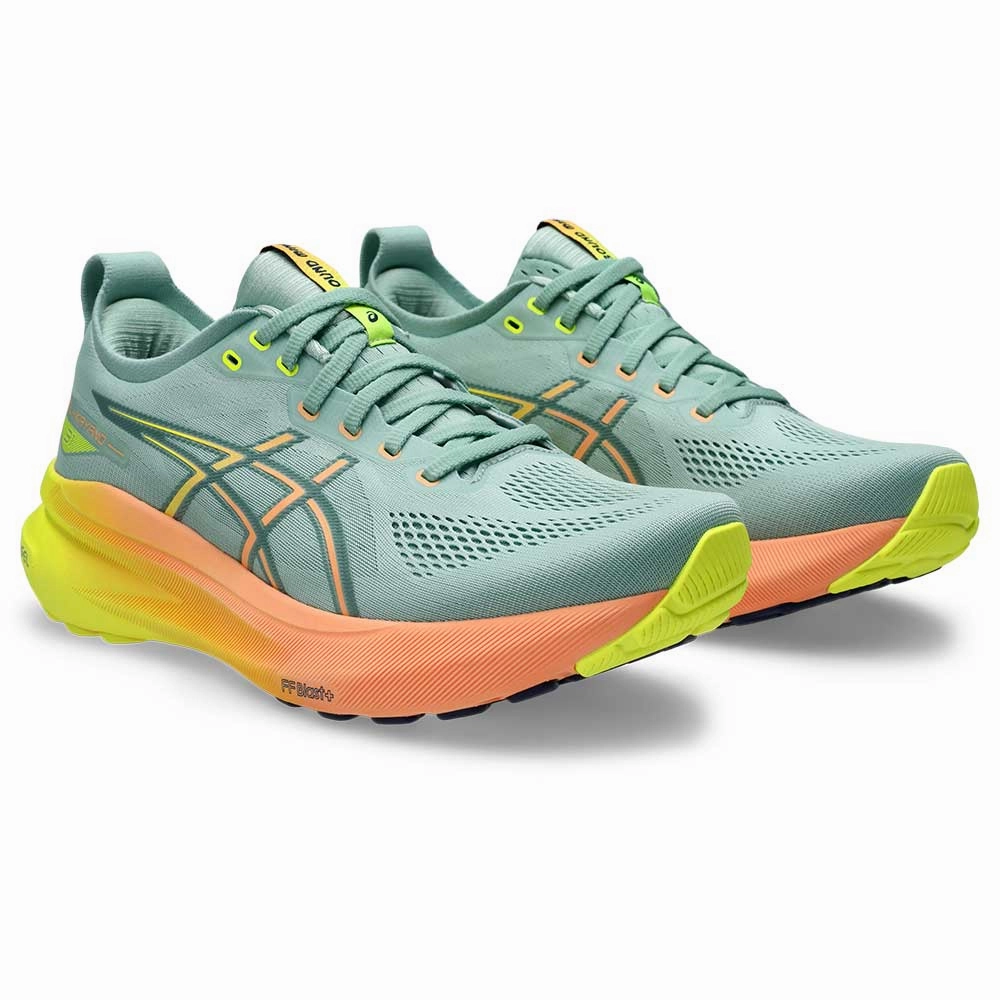 Asics Gel-excite 3 Running Shoe Men's Gel-Kayano 31 Paris Running Shoe - Light Celadon/Safety Yellow - Regular (D)