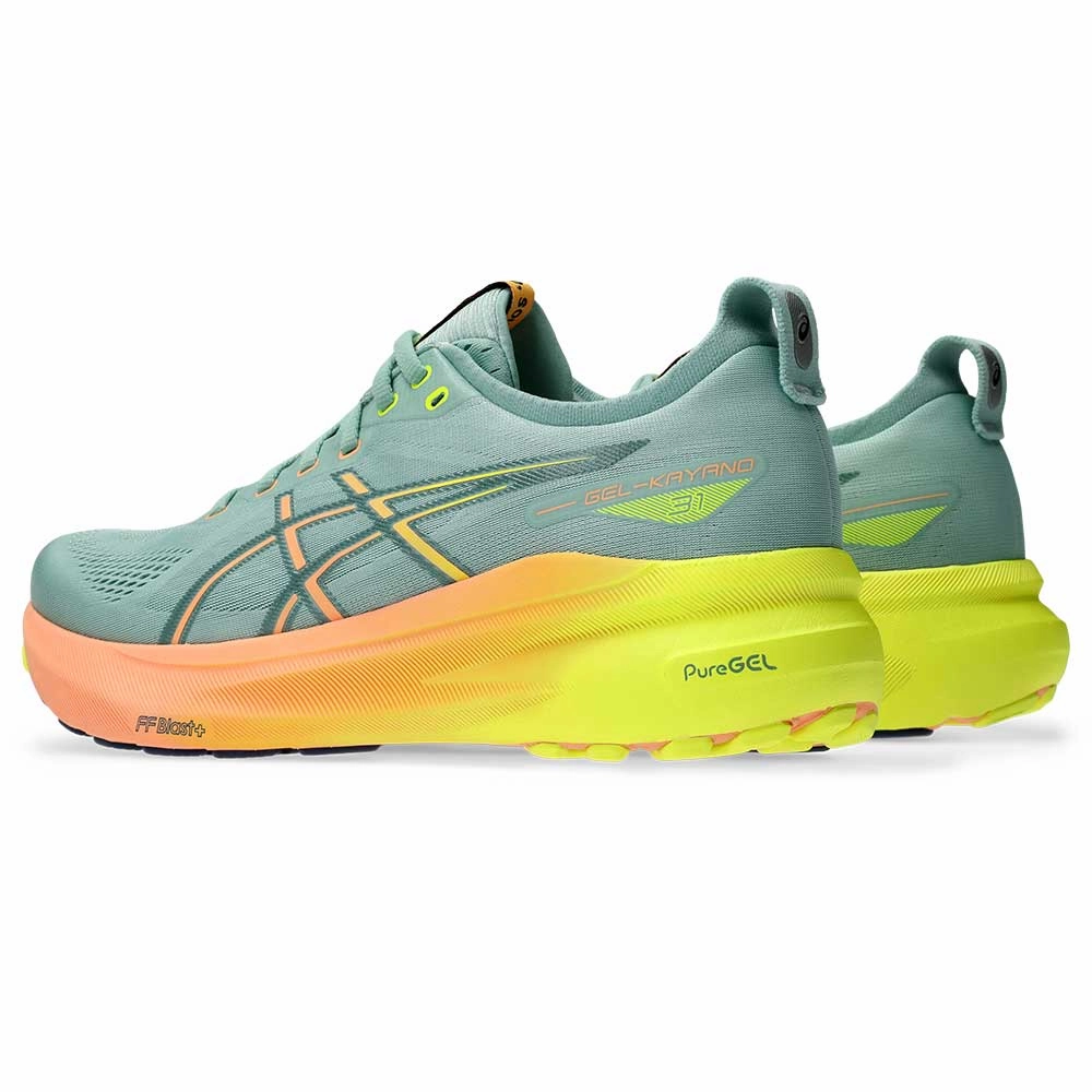 Asics Wrestling Shoes On Sale Men's Gel-Kayano 31 Paris Running Shoe - Light Celadon/Safety Yellow - Regular (D)