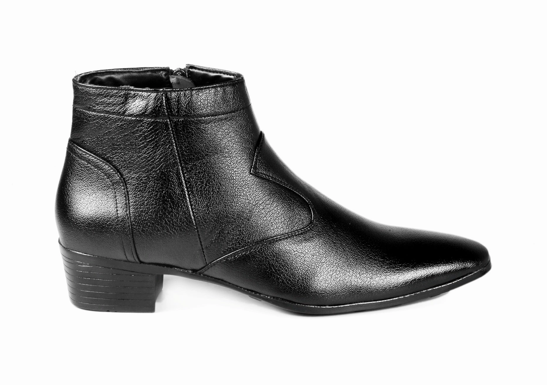 Men's Height Increasing Faux Leather Formal Boots Best Western Boots