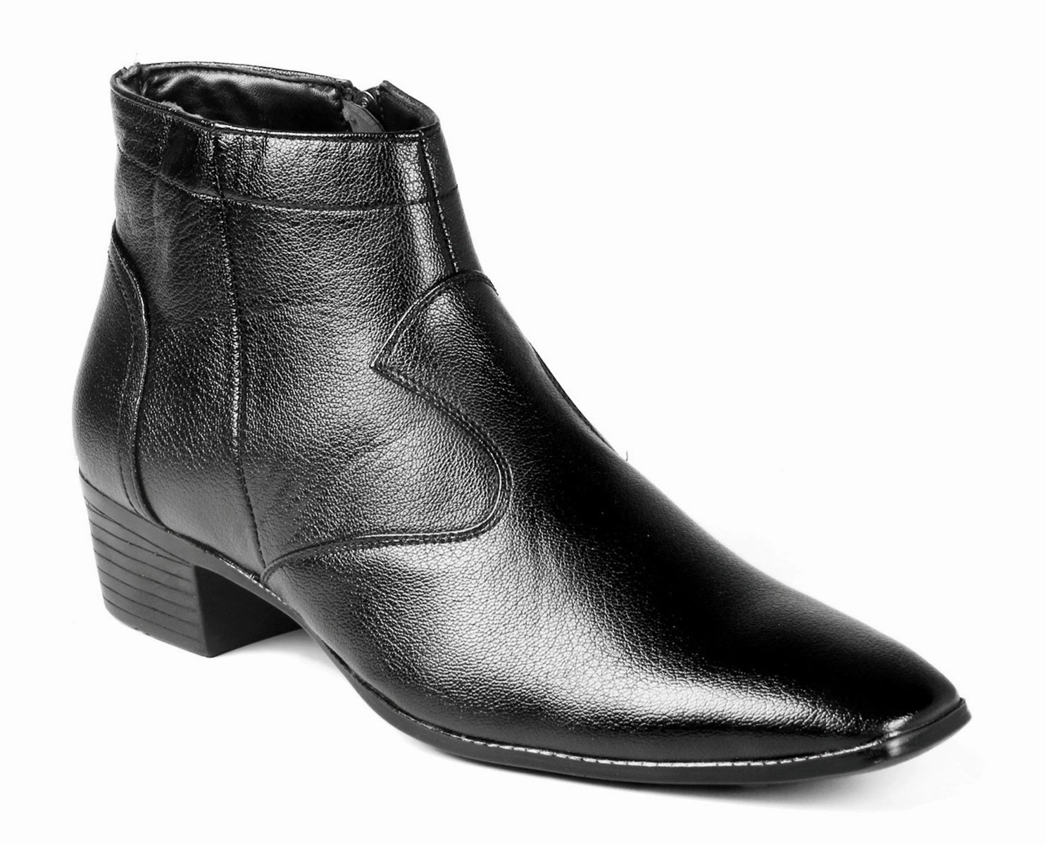Franco Fortini Boots Men's Height Increasing Faux Leather Formal Boots