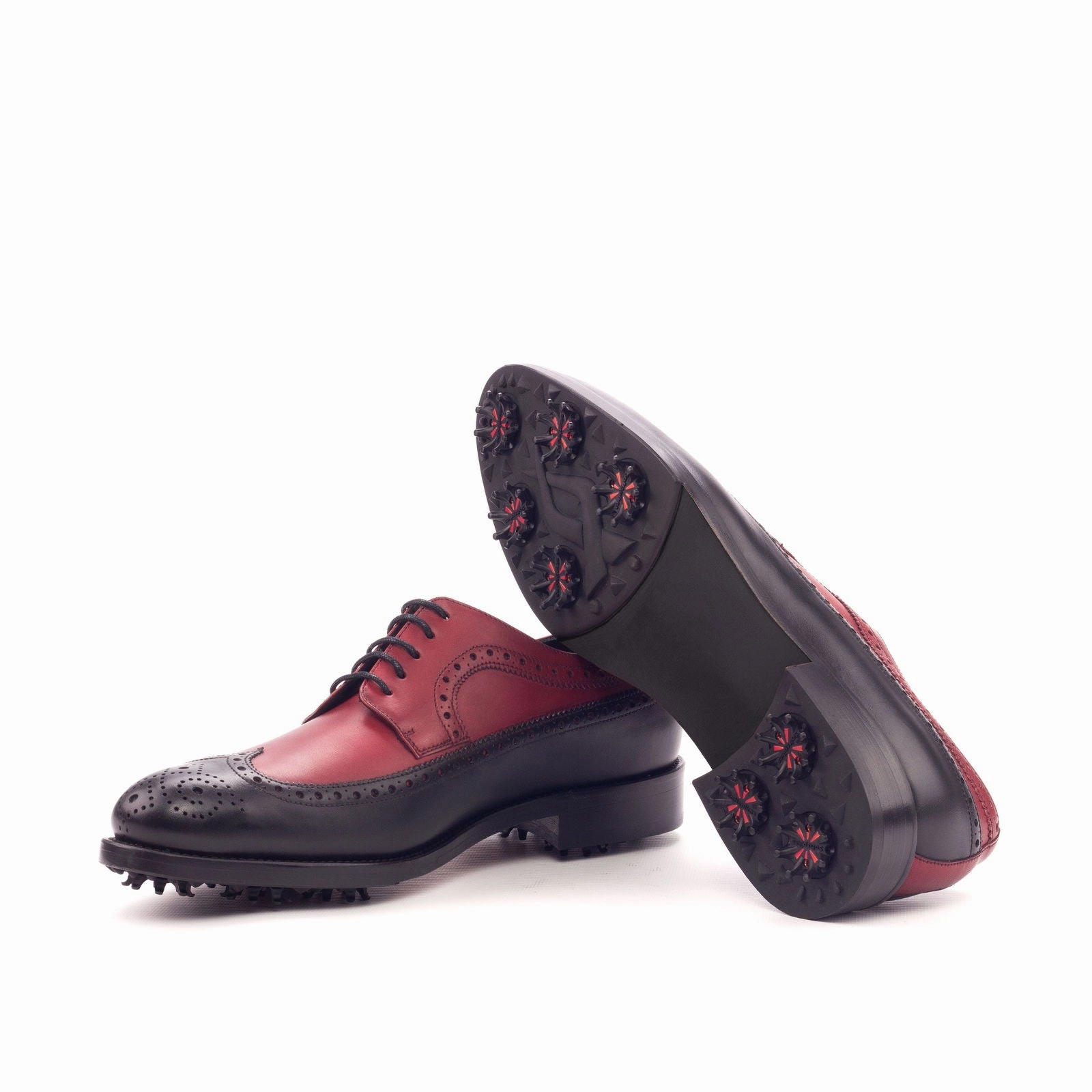 Golf Shoe Alternatives Golf Shoe Bag Golf Shoe Bag Golf Shoe Brush Golf Shoe Closeout Golf Shoe Kilties Golf Shoe Outlet Golf Shoe Spikes Replacement Golf Men's Longwing Blucher Golf Leather Shoes Wide Plus Size Black Red 3445