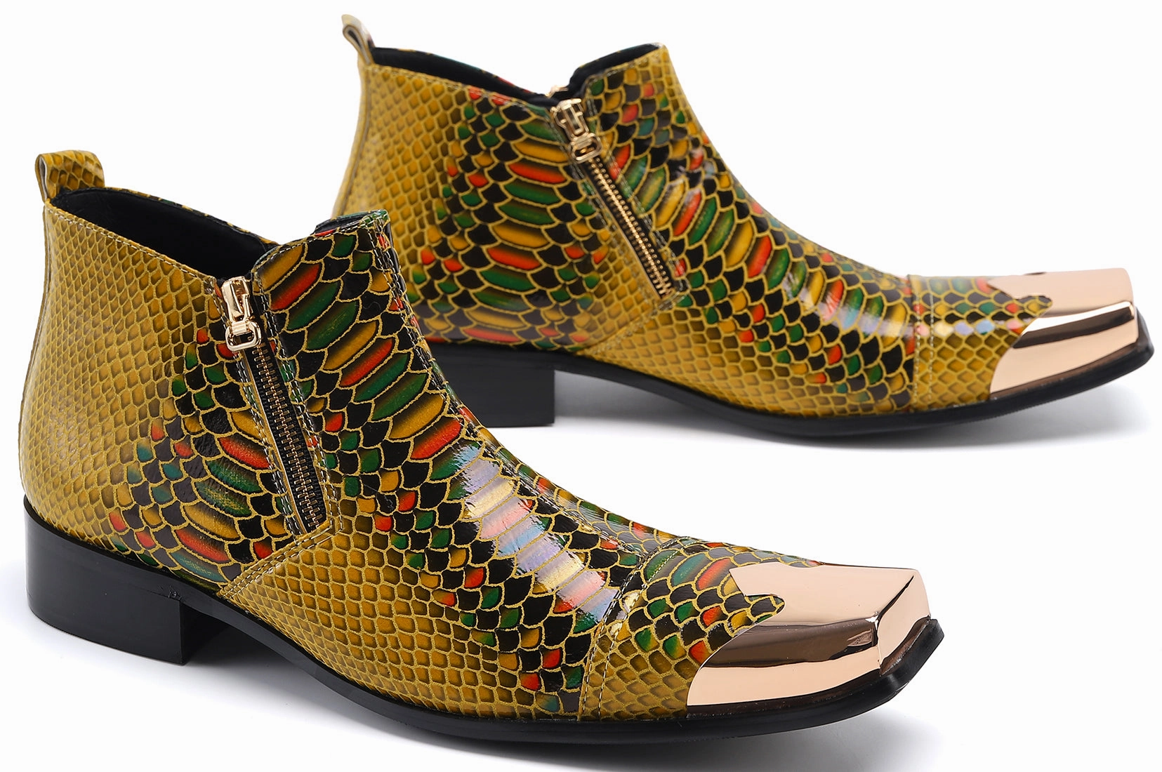 Old.gringo Boots Men's Metal Square Toe Zipper Western Boots