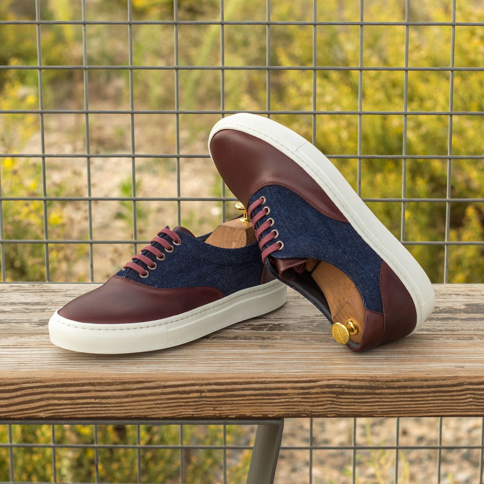 Vans Casual Shoes Men's Top Sider Sneakers Wide Plus Size Blue 3832