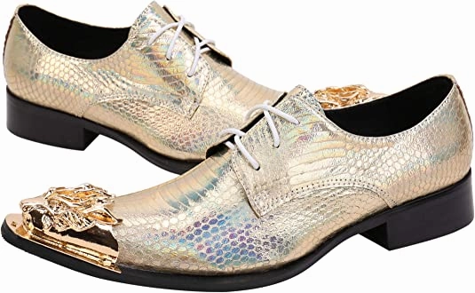 Men's Western Derby Metal Dragon Tip Assault Boots