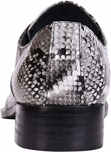 Long Leather Boots Men's Western Derby Metal Dragon Tip