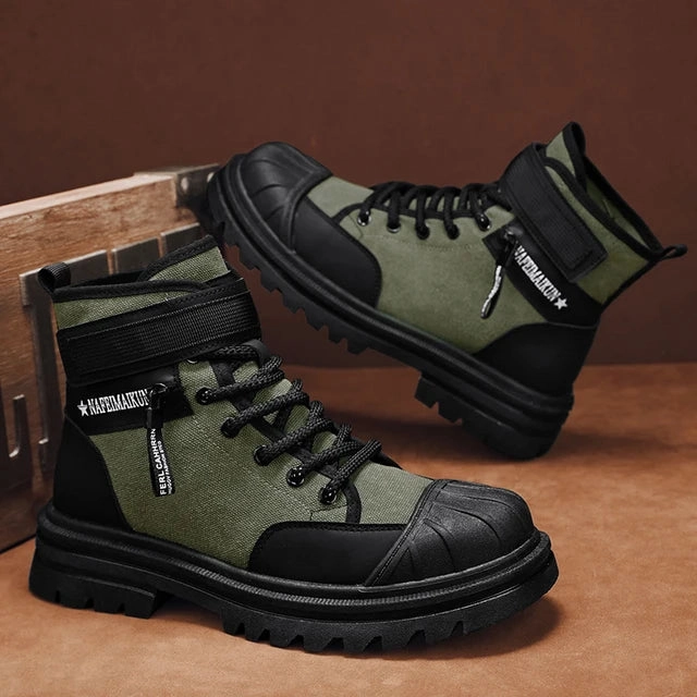 Mens Boots Shoes Tactical Military Combat Clog Boots
