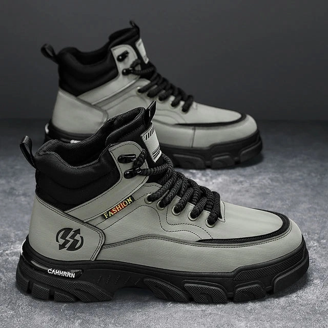 Mens Boots Shoes Tactical Military Combat Lace Up Combat Boots