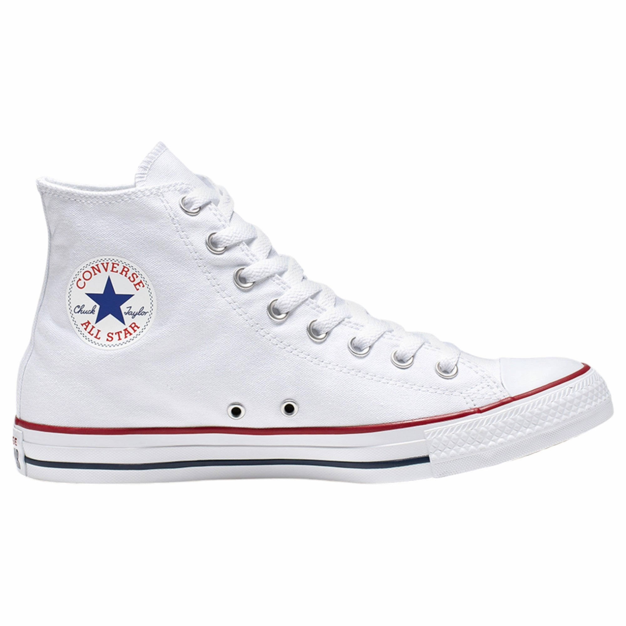 Jordan Casual Shoes Mens Converse Chuck Taylor All Star Optical White Hi Top Lace Up Casual Shoe