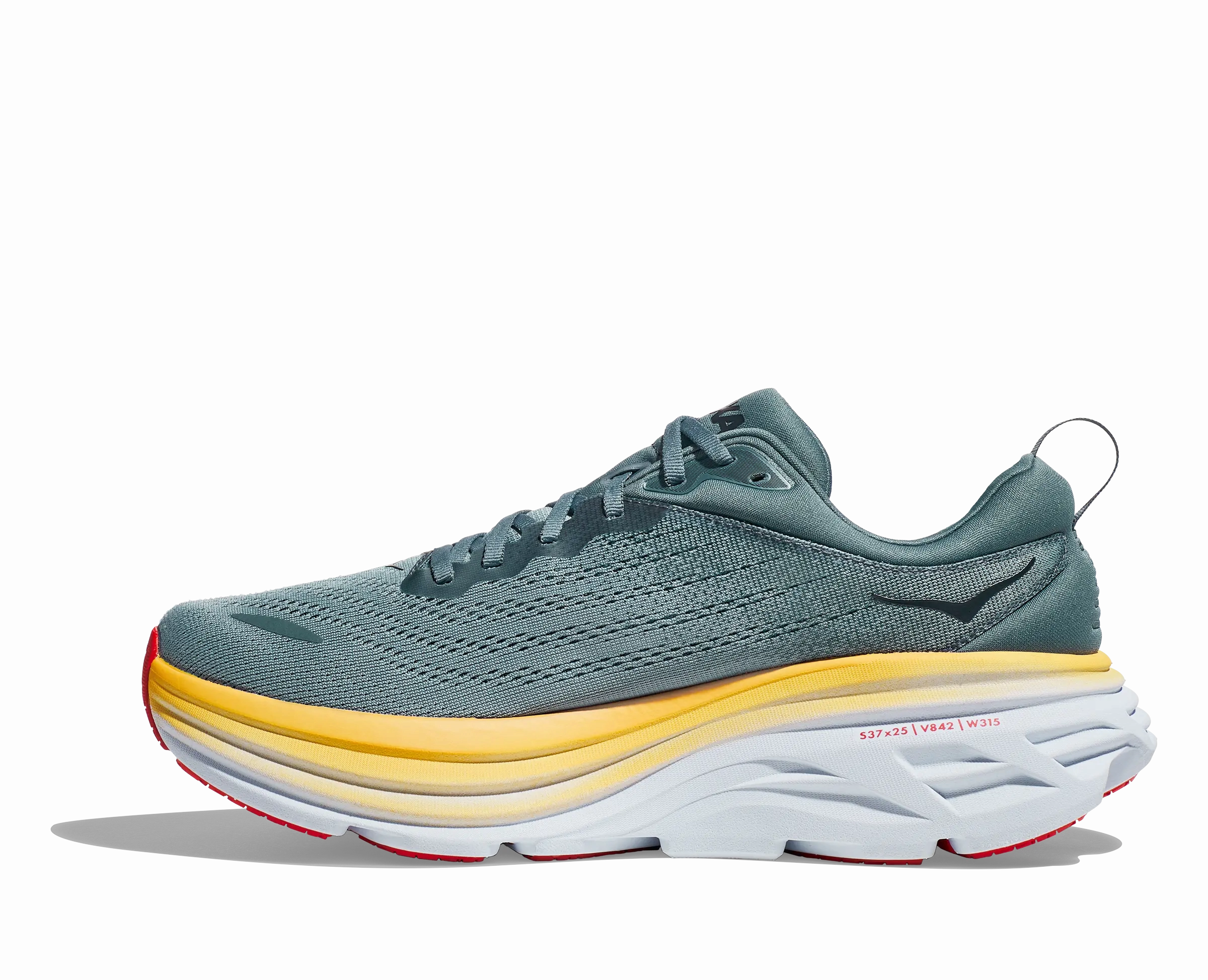 Mens Hoka Bondi 8  Ultra-Cushioned for a Smooth, Balanced Ride Shoes Wide Feet