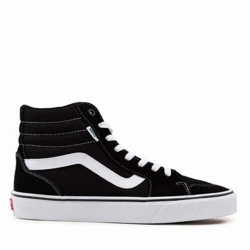 Casual Shoes With Chinos Mens Vans Filmore Hi Black/White Hi Top Lace Up Shoes