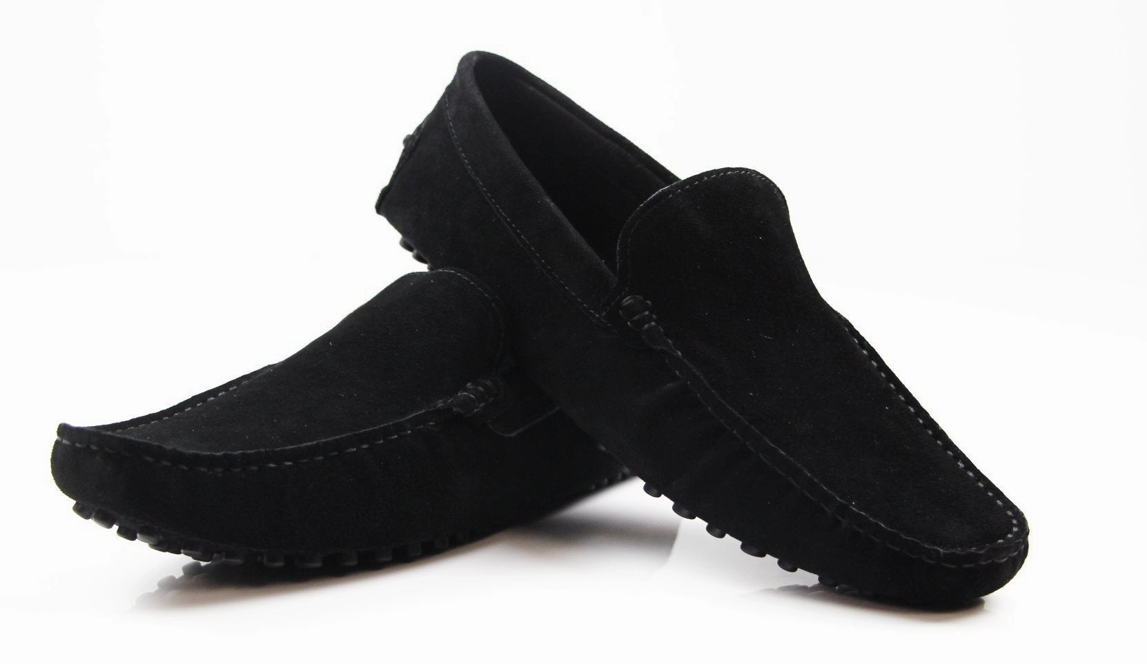 Shoes Casual Shoes Mens Zasel Summer Slip On Black Suede Boat Shoes