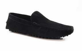 Mens Zasel Summer Slip On Black Suede Boat Shoes Casual Size 12 Shoes