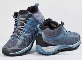 Colorado Waterproof Hiking Shoes Merrell Women's Siren Edge 3 Mid Waterproof Hiking Shoe J034458 Rock/Blue - 6.5