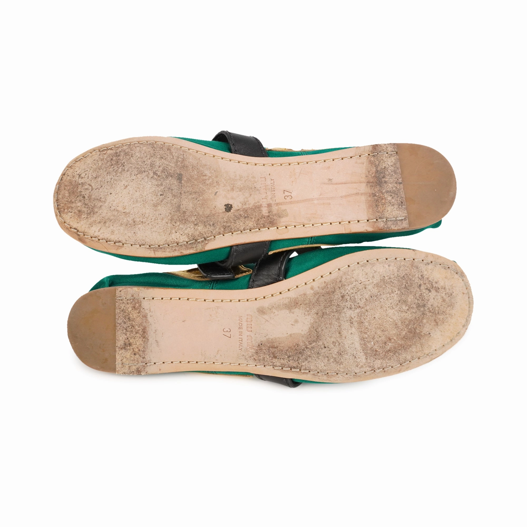 Miu Miu Ballet Flats - Women's 37 Punk Flats Shoes