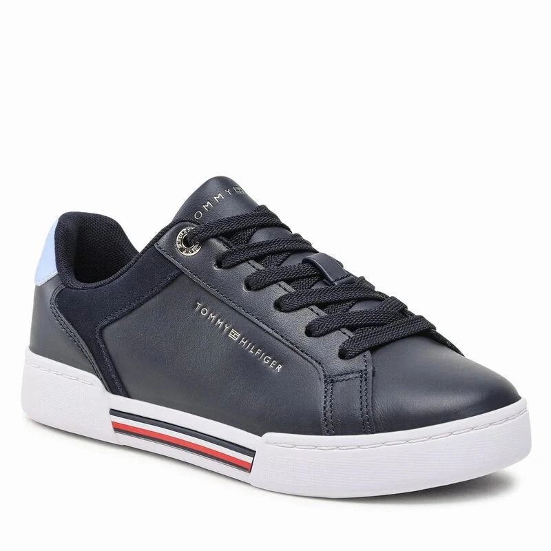 Tommy Hilfiger Court Sneaker Global Stripes Sneaker Women - NAVY Sneakers With The Star